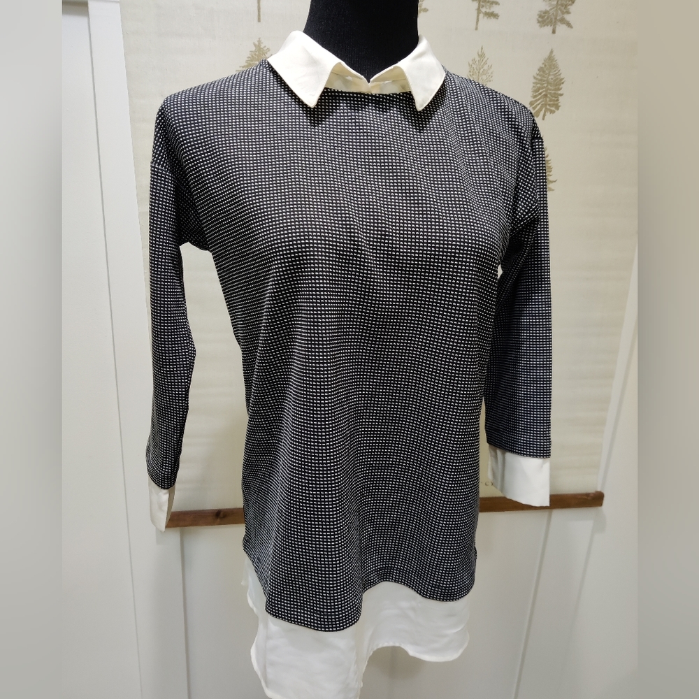 Ann Taylor Collar Blouse - Small
